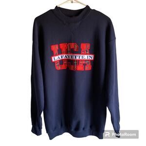 TSI Heavyweight Vintage Lafayette, IN Crewneck Sweatshirt Size L Made in USA